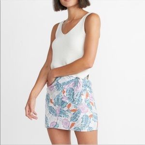 Marine Layer Women's Monaco Wrap Skirt in Multi Floral | Size L